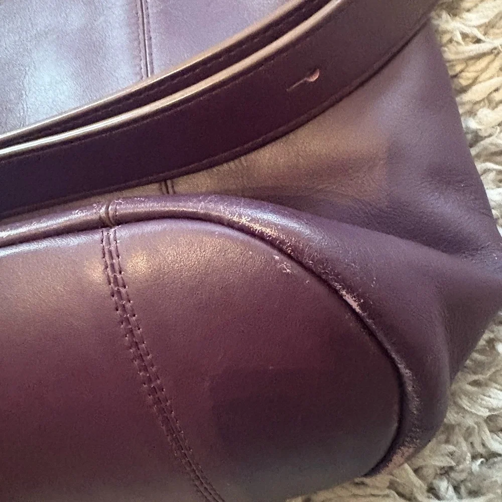 $595 Rare Le Tanneur Leather Shoulder Bag - Picture 8 of 9